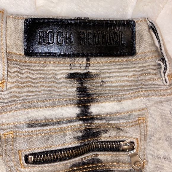 Rock Revival Moto Jeans Cladelle Size 24 New without Tags Exc Condition - Picture 16 of 16